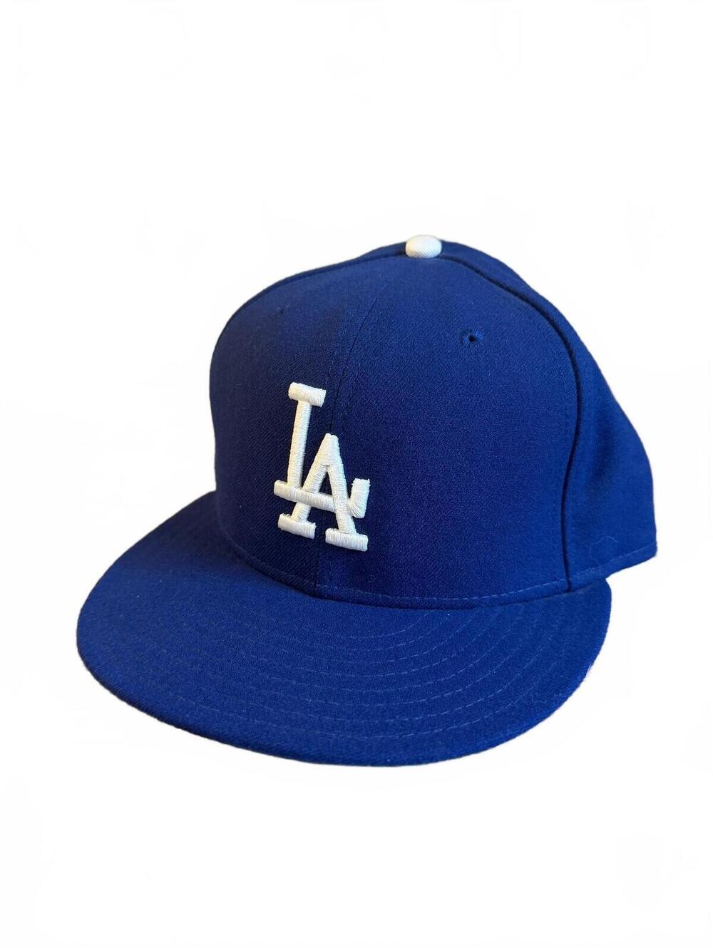 LA Dodgers New Era Fitted Hat Size 7 3/8